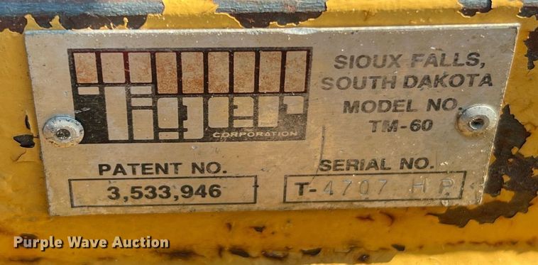 image for item II9207 Tiger TM-60  side boom rotary mower