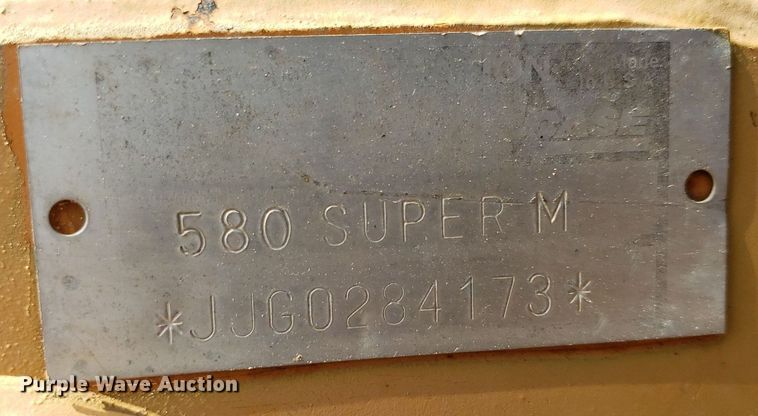 image for item IP9324 2002 Case 580 Super M  backhoe