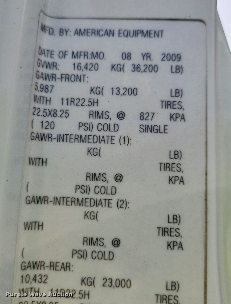 image for item JO9209 2009 International WorkStar 7300  dump truck