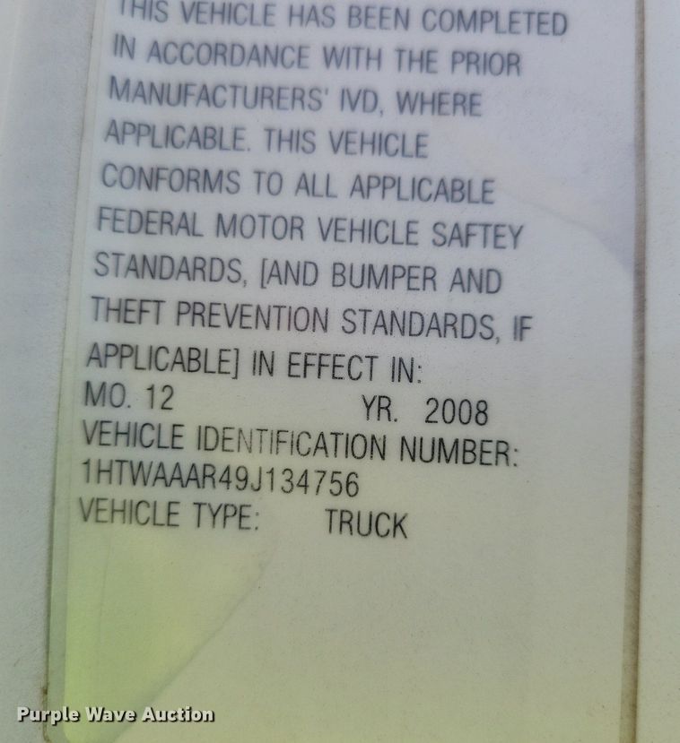 image for item JO9209 2009 International WorkStar 7300  dump truck