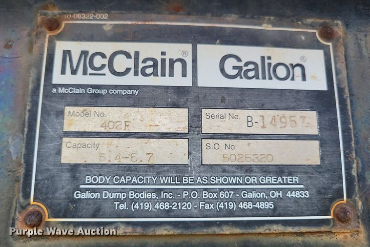 image for item JO9213 2000 GMC C8500  dump truck