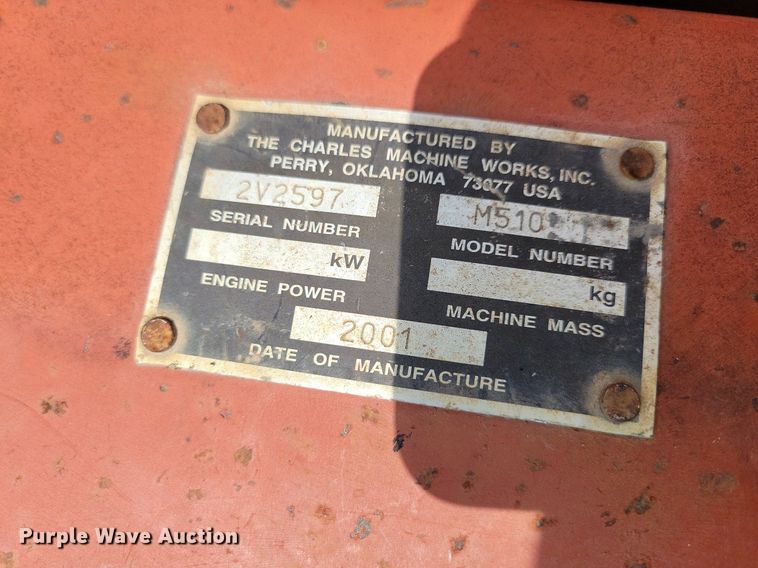 image for item JO9214 2001 Ditch Witch 5110  trencher