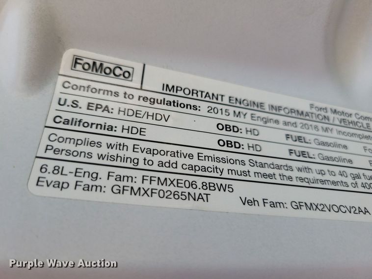 image for item JO9231 2016 Ford F450 Super Duty  flatbed truck