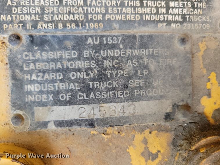 image for item JO9253 Clark C500 YS200  forklift