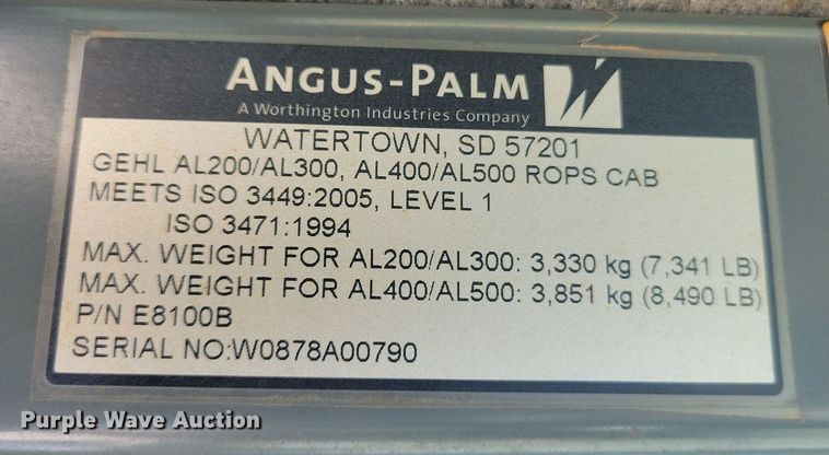 image for item JO9256 2014 Gehl AL540  wheel loader