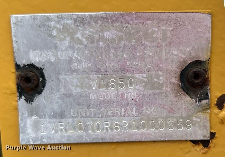 image for item KW9218 1994 Vermeer V4150  trencher