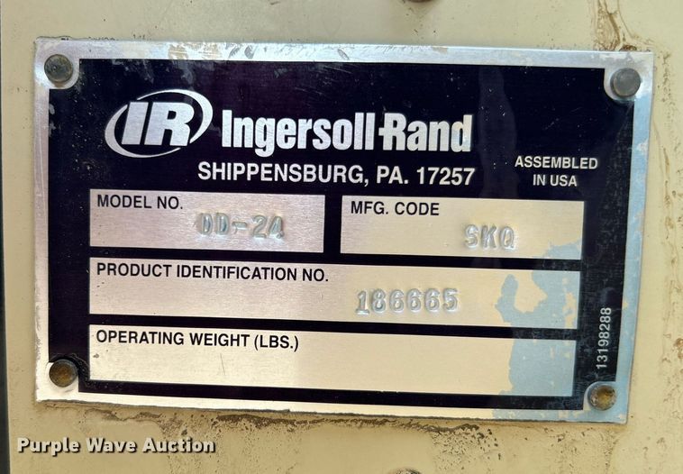 image for item KW9222 2006 Ingersoll Rand DuraPac DD24  double drum vibratory roller