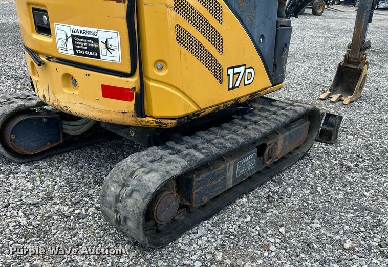 image for item KW9228 John Deere 17D  mini excavator