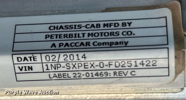 image for item KX9003 2015 Peterbilt 365  ready mix truck