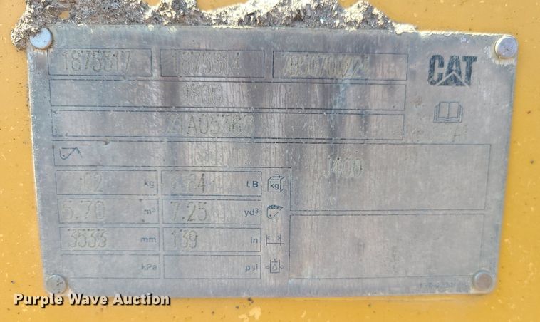 image for item LE9149 Caterpillar 980  bucket