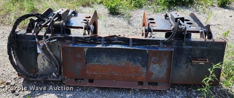 image for item LE9182 86"W skid steer grapple bucket