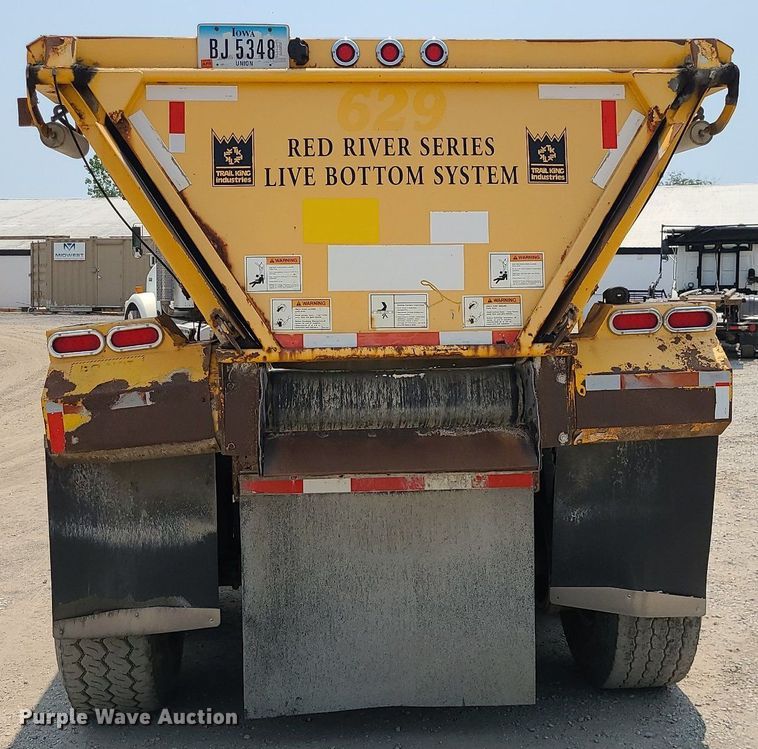 image for item LE9243 2008 Trail King Olb 236  live bottom trailer