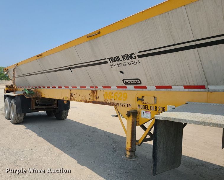 image for item LE9243 2008 Trail King Olb 236  live bottom trailer