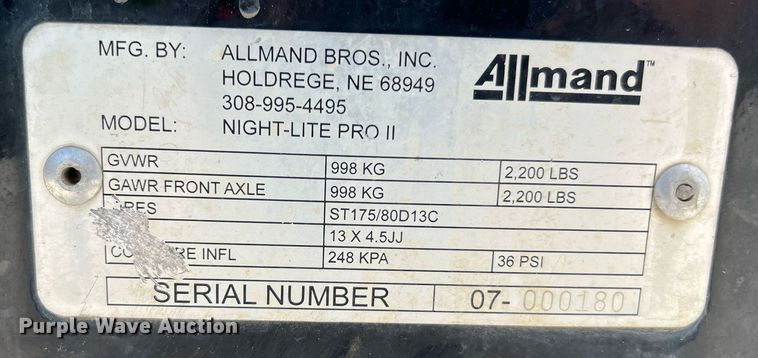 image for item LF9288 2017 Allmand Night-Lite Pro II  light plant