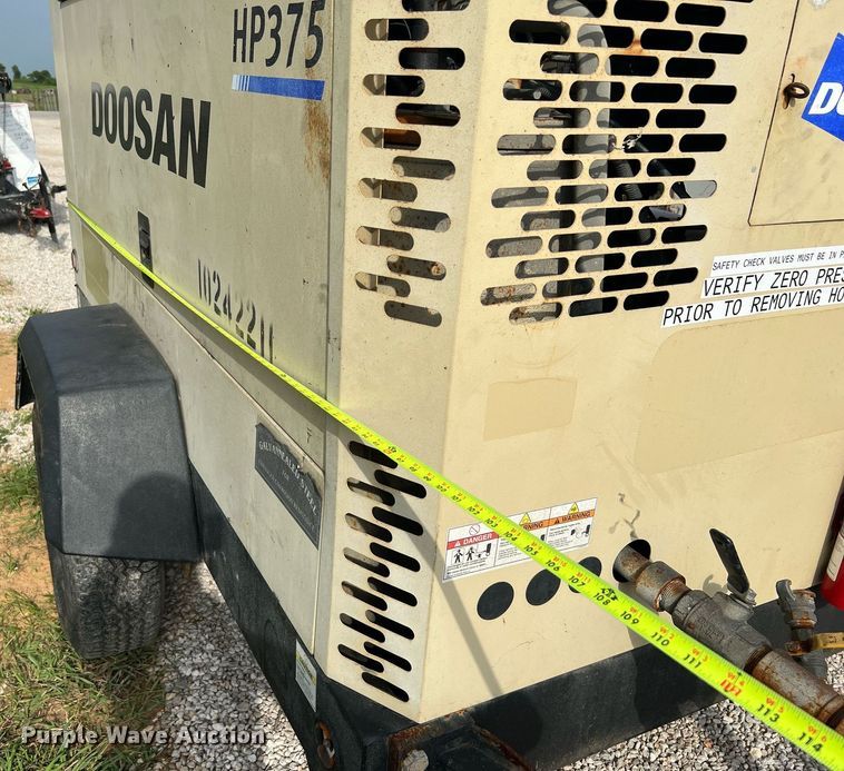 image for item LF9315 2014 Doosan P425/HP275WCU-141  air compressor