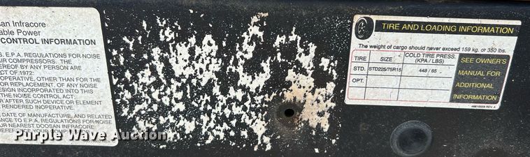 image for item LF9315 2014 Doosan P425/HP275WCU-141  air compressor