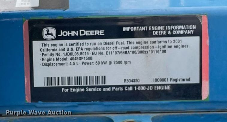 image for item LJ9768 2001 Thompson  hydraulic pump