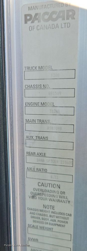 image for item LL9267 2001 Kenworth T300  fuel truck