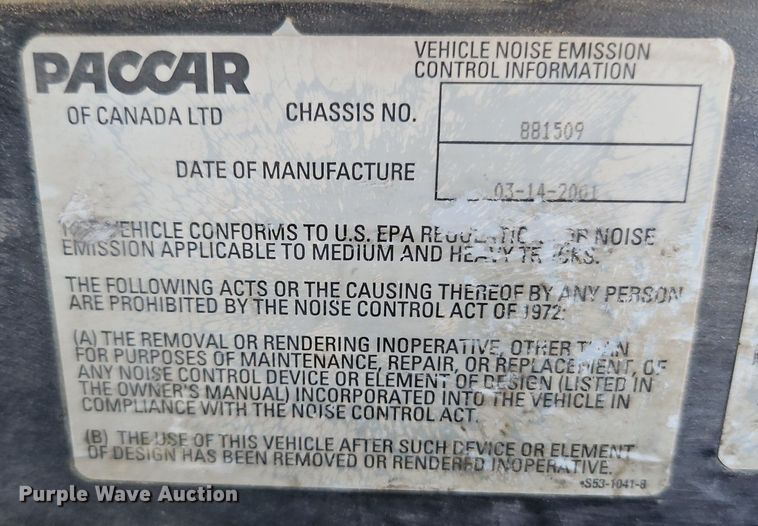 image for item LL9267 2001 Kenworth T300  fuel truck