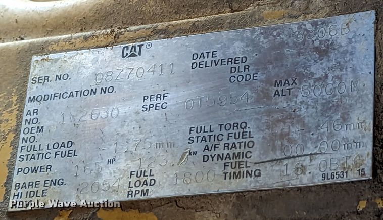 image for item LM9820 1993 Caterpillar D6H XL Series II  dozer