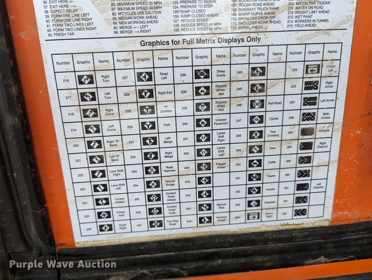 image for item LM9830 2018 K&K Systems MB14281  message board trailer