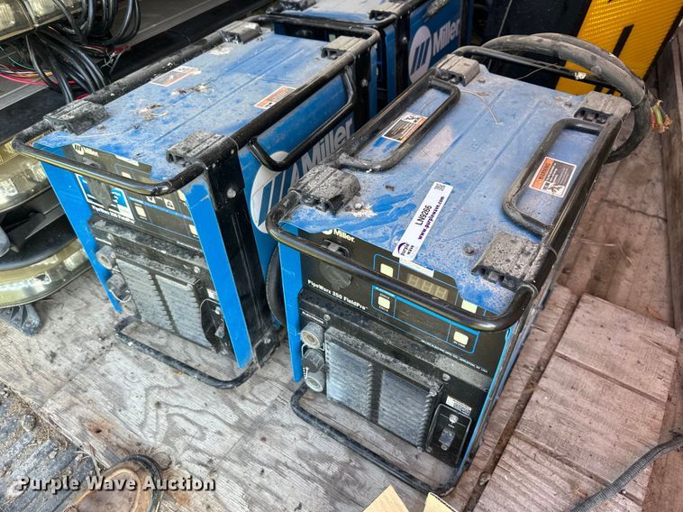 image for item LN9266 (3) Miller PipeWorx 350 Field Pro welders