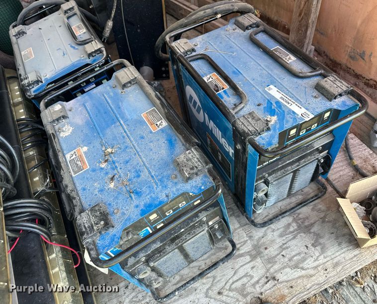 image for item LN9266 (3) Miller PipeWorx 350 Field Pro welders