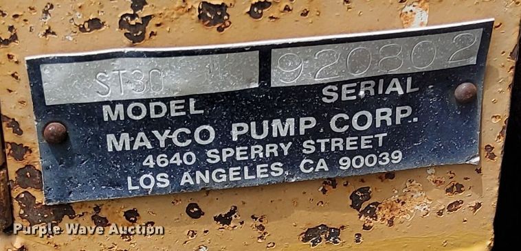 image for item LP9625 Mayco ST30  concrete pump