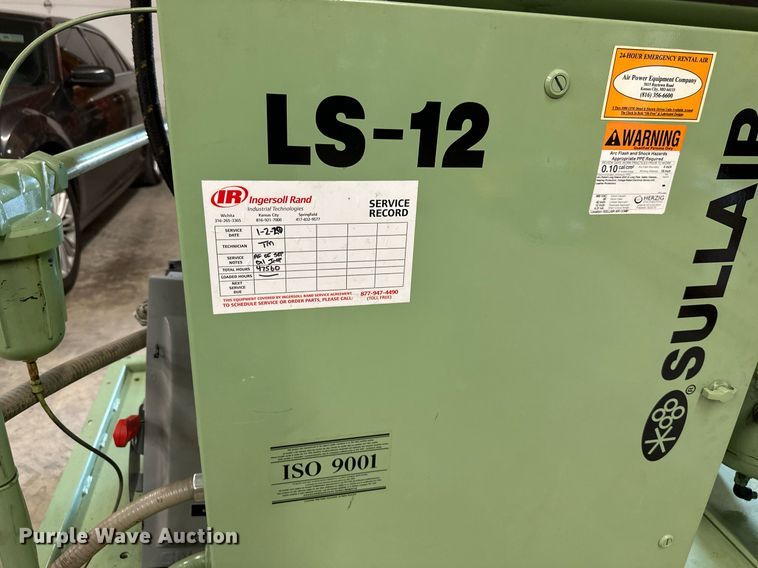 image for item LP9994 Sullair LS-12  air compressor
