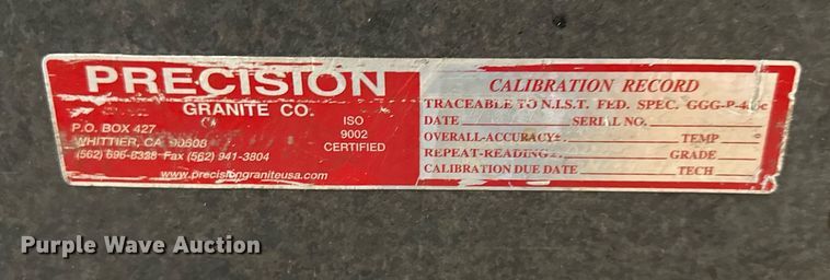 image for item LP9995 Precision Granite  surface plate