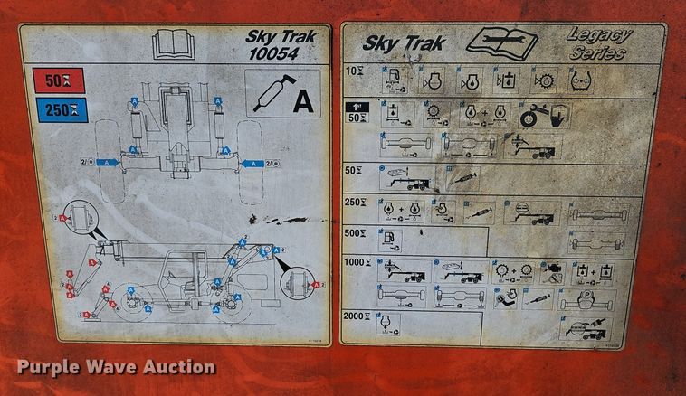 image for item LW9694 2002 SkyTrak 10054  telehandler