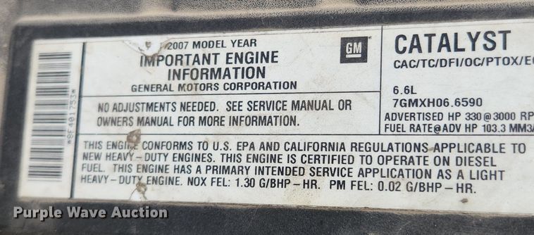 image for item LX9734 2008 Chevrolet C4500  dump truck