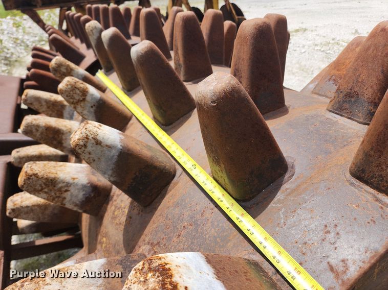 image for item LX9743 American Steel Works  double drum wedge foot roller