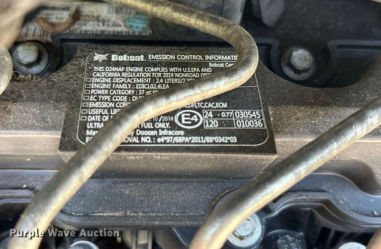 image for item MB9586 2015 Bobcat T650  tracked skid steer loader