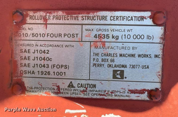 image for item ME9829 1986 Ditch Witch 5010DD  trencher