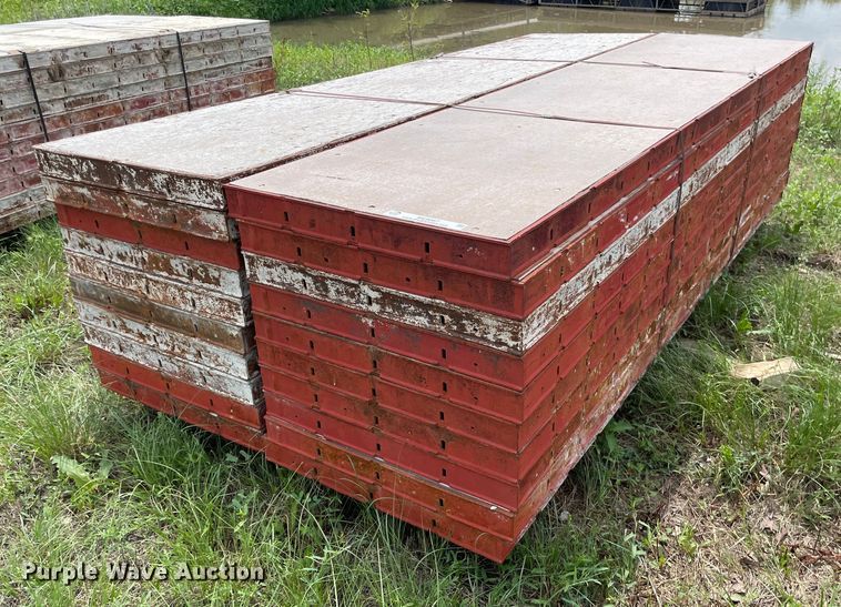 (20) Symons 8'L x 24"W concrete wall forms in Cassoday, KS Item ME9987 sold Purple Wave