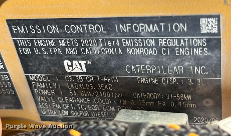 image for item MG9297 2021 Caterpillar 242D3  skid steer loader