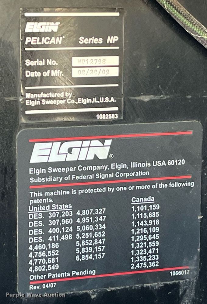 image for item MG9313 2010 Elgin Pelican NP  street sweeper