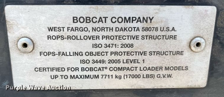 image for item MG9314 2017 Bobcat S570  skid steer loader