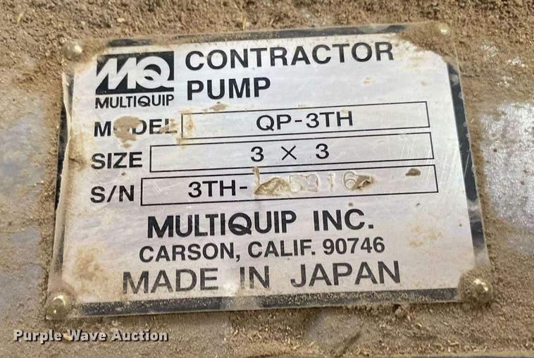 image for item MG9945 Multiquip QP-3TH  pump