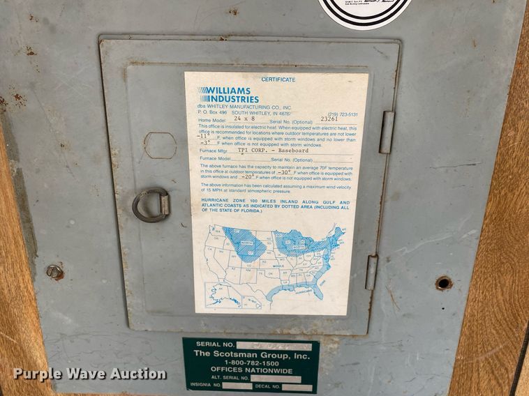 image for item MG9954 1989 Scotsman Group, Inc.  jobsite trailer