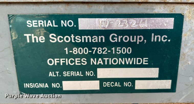 image for item MG9954 1989 Scotsman Group, Inc.  jobsite trailer