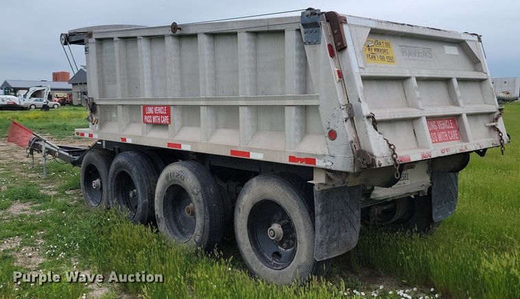 image for item ML9497 1994 Cornhusker 8X35 Rockpup  end dump pup trailer
