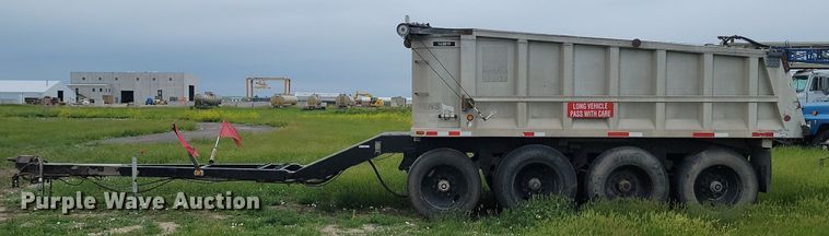 image for item ML9497 1994 Cornhusker 8X35 Rockpup  end dump pup trailer