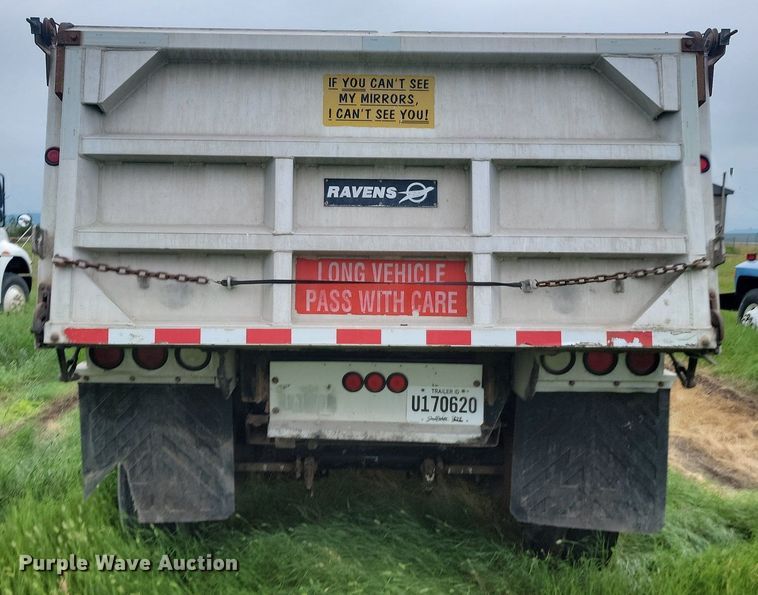 image for item ML9500 2000 Truck Equipment Services Pup 40x6  end dump pup trailer