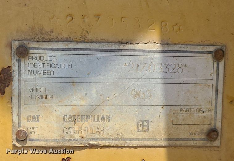 image for item MO9906 1994 Caterpillar 963 LGP  track loader