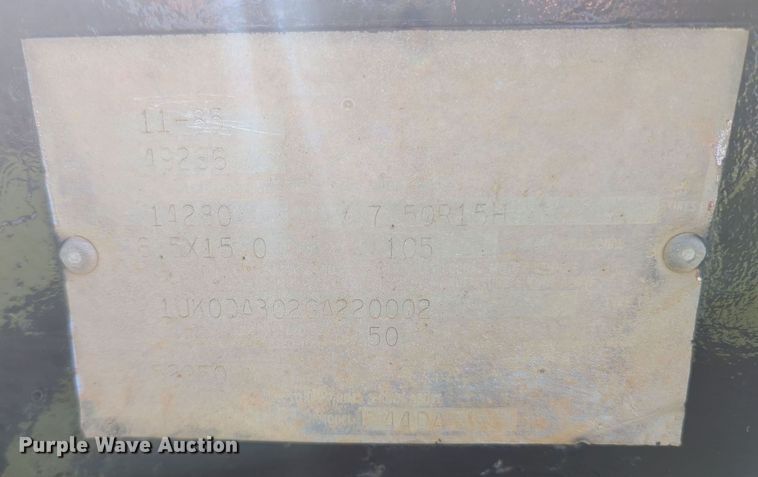 image for item MY9356 1986 Interstate 44DA  equipment trailer