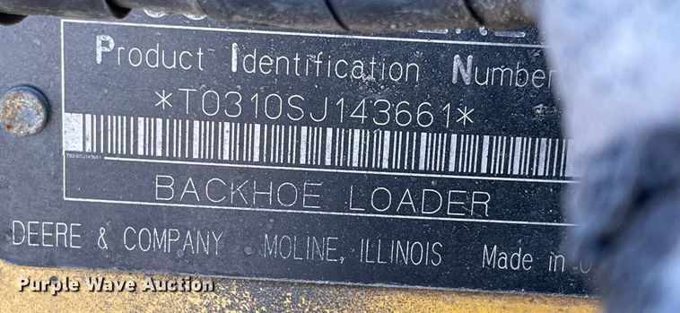 image for item NB9091 2007 John Deere 310SJ  backhoe