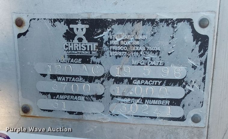 image for item NP9751 1998 Christie  fusion machine