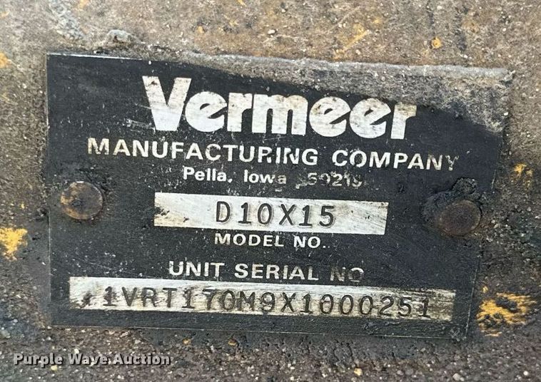 image for item NP9753 1999 Vermeer D10X15  directional boring unit